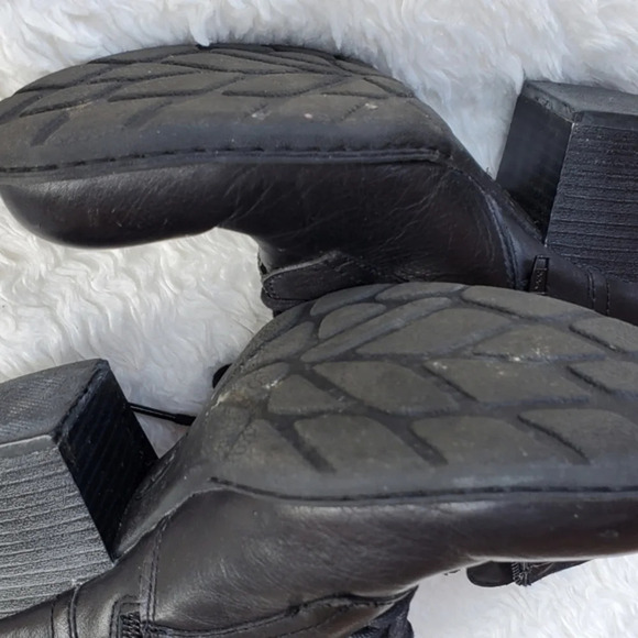 Bøc leather faux tie  Ankle boots 9 - Picture 8 of 12